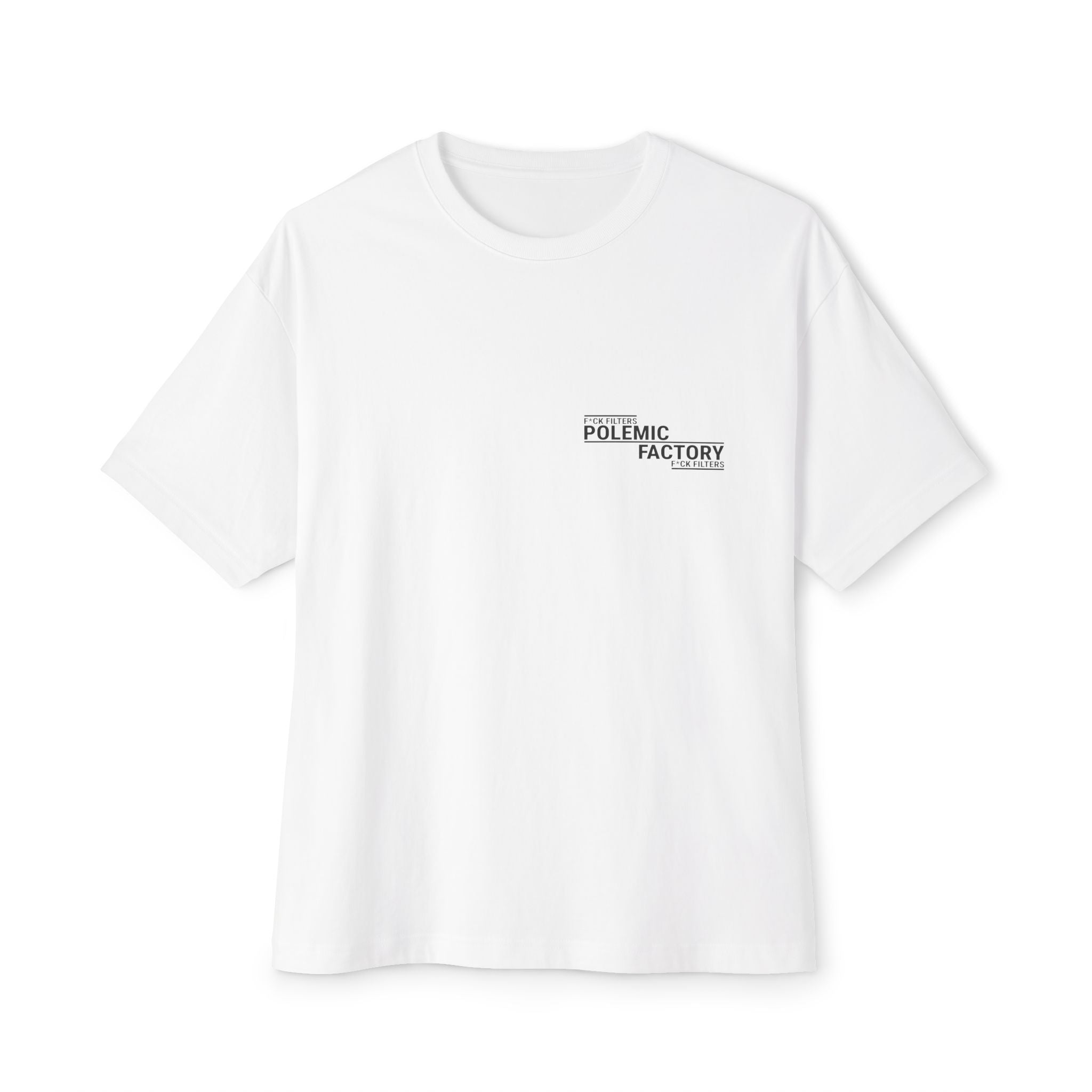 WHITE ICONIC POLEMIC CAT TEE